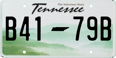 TN license plate B4179B
