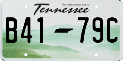 TN license plate B4179C