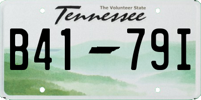TN license plate B4179I