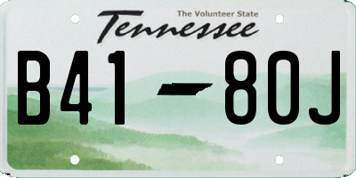 TN license plate B4180J