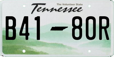 TN license plate B4180R