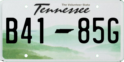 TN license plate B4185G