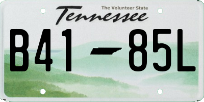 TN license plate B4185L