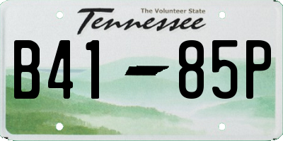 TN license plate B4185P