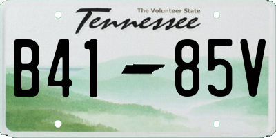 TN license plate B4185V