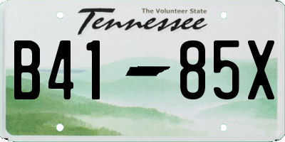 TN license plate B4185X