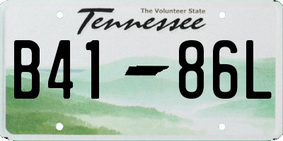 TN license plate B4186L