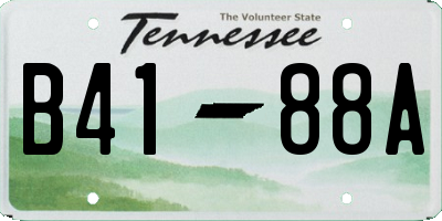 TN license plate B4188A