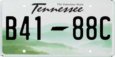 TN license plate B4188C