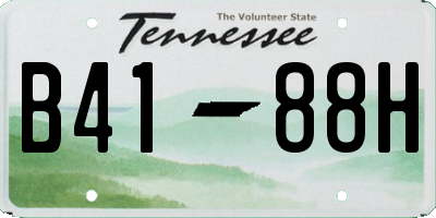 TN license plate B4188H