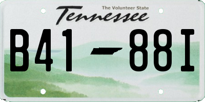 TN license plate B4188I