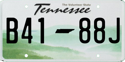 TN license plate B4188J