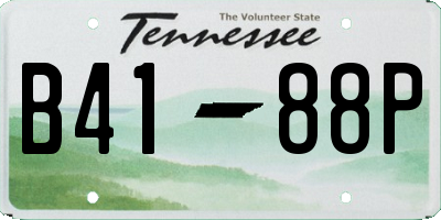 TN license plate B4188P