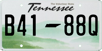 TN license plate B4188Q