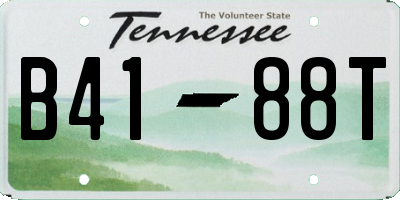 TN license plate B4188T