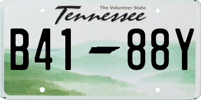 TN license plate B4188Y