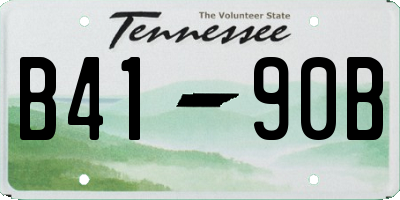 TN license plate B4190B