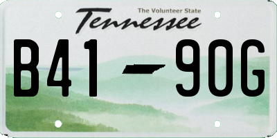 TN license plate B4190G