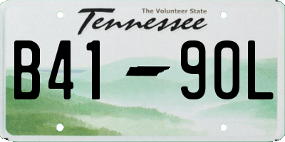 TN license plate B4190L
