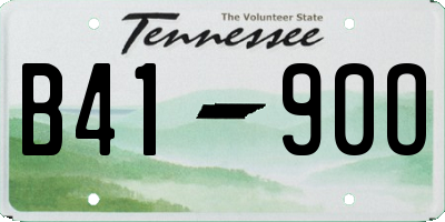 TN license plate B4190O
