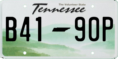 TN license plate B4190P