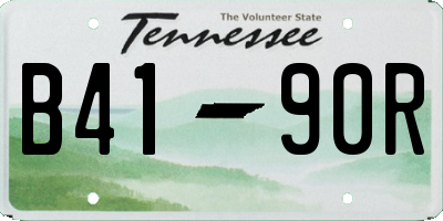 TN license plate B4190R
