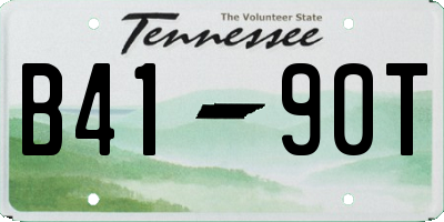 TN license plate B4190T