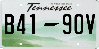 TN license plate B4190V