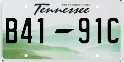 TN license plate B4191C