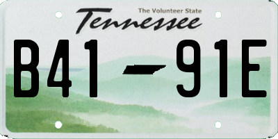 TN license plate B4191E