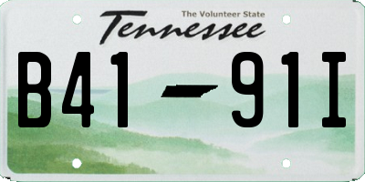 TN license plate B4191I