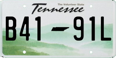 TN license plate B4191L