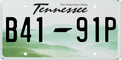 TN license plate B4191P