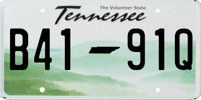 TN license plate B4191Q