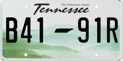 TN license plate B4191R