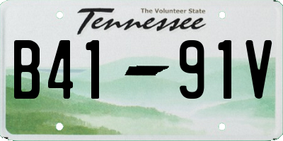 TN license plate B4191V
