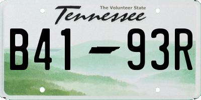 TN license plate B4193R