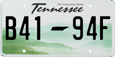 TN license plate B4194F