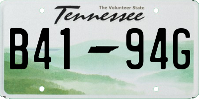 TN license plate B4194G