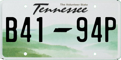 TN license plate B4194P