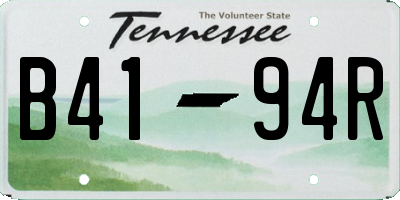 TN license plate B4194R