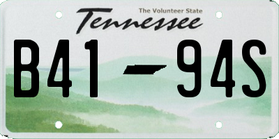 TN license plate B4194S