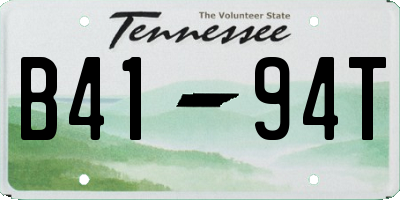 TN license plate B4194T