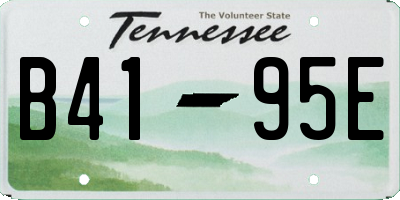 TN license plate B4195E