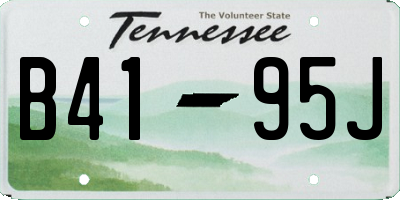 TN license plate B4195J