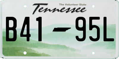 TN license plate B4195L