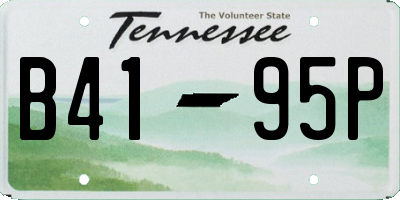 TN license plate B4195P