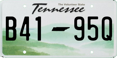 TN license plate B4195Q