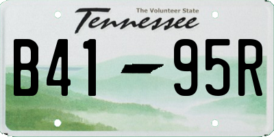 TN license plate B4195R