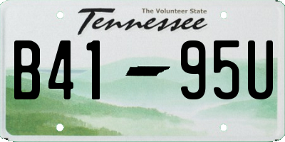 TN license plate B4195U